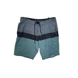 Vissla Mens Board Shorts Striped Hybrid Drawstring‎ Walk Shorts